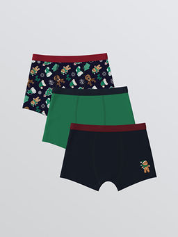 Y?lba?? Temal? Erkek ?ocuk Boxer 3l?