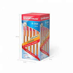 Цена за 50 шт. Ручка шариковая ErichKrause R-301 Stick Orange 0.7, цвет чернил синий (в коробке по 50 шт.)  фото 16