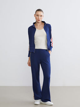 Dik Yaka Kad?n Fermuarl? Sweatshirt