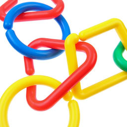 Развивающая игрушка Цепочка, 6 элементов, МИКС, Крошка Я  фото 3