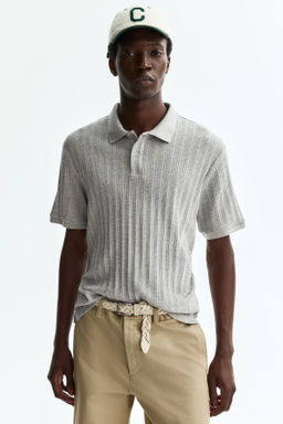 Polo en punto con textura Slim Fit - H&m фото 9