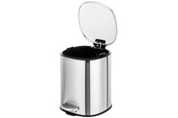Контейнер для мусора 3 л 21,5*17*23,5 см с педалью + ведро, серебро - Elan gallery фото 6