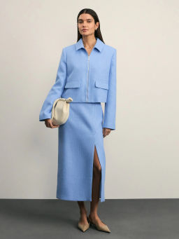 Юбка миди из твида / Zarina