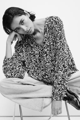 Blusa con mangas globo - H&m фото 2