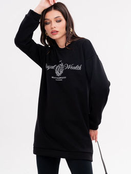 Свитшот удлинённый из флиса USF001