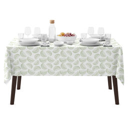 Астурия, белый Скатерть 220х145см, длина стола до 180см, на 8-10 персон, хлопок Премиум 186г/м2, Домашняя мода (Россия)