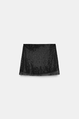 BEADED MESH MINI SKIRT - Zara фото 7