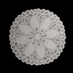 Цена за 12 шт. Салфетка ажурная Цветок, 3838 см, цвет бежевый - Simaland фото 3