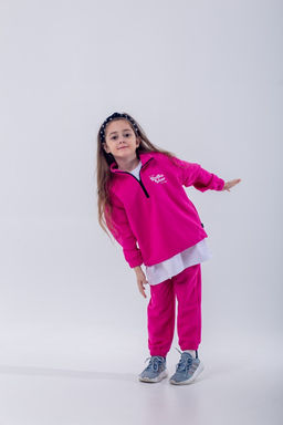073 Детский костюм, фуксия (3хнитка петля) - Knitka wear фото 8