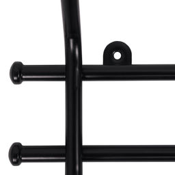 Вешалка настенная металл. "Норма 3" 24см (3 рожка, черный)