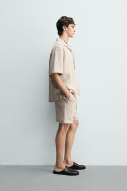 100% LINEN RELAXED FIT SHIRT - Zara фото 4