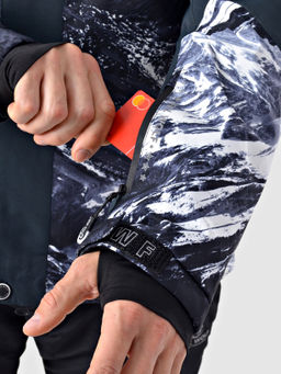 Мужская зимняя горнолыжная куртка Evil Wolf 68611_3 Серый