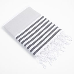 Пештемаль для пляжа, бани, сауны Фортуна 100х180 см, серый - Lovelife фото 2