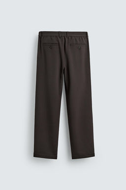 PLEATED TEXTURED TROUSERS - Zara фото 9