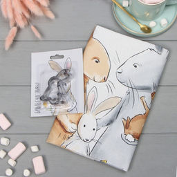 Набор Светлая пасха полотенце 40х73см, саржа 190гр/м2, формочки для печенья - Этель фото 9