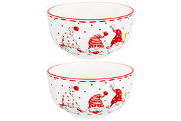 Набор салатников 2 пр. 14*14*7,5 см 600 мл Весёлые гномики - Elan gallery фото 4