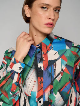 Блузка женская 12411-33051 multicolor - Eleganzza фото 8