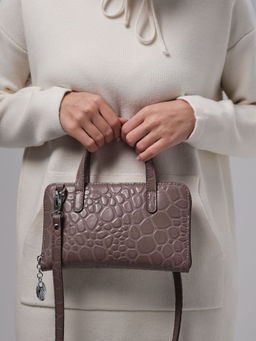 Сумка кожаная Azaro 30850 фиолетовый шопот