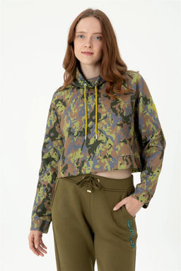 Женский свитшот цвета хаки - U.s. polo assn фото 11