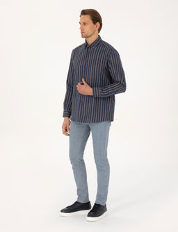 Lacivert Regular Fit Uzun Kollu G_mlek - Pierre cardin фото 4