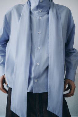 ZW COLLECTION BOW SHIRT - Zara фото 14