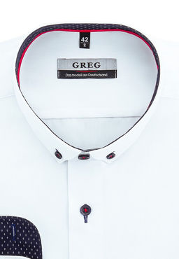 Сорочка мужская длинный рукав GREG 100/139/WH/Z/b/11