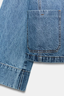 CAZADORA Z1975 DENIM CORTA / Azul medio - Zara фото 8