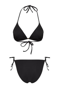 TRENDYOLMILLA Siyah Ucgen Aksesuarl? Regular Bikini Tak?m? TBESS25BT00055  фото 11