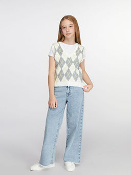 V Yaka K?z ?ocuk Triko S?veter