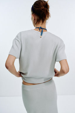 PLAIN KNIT MIDI SKIRT - Zara фото 5