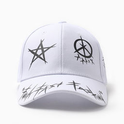 Кепка с надписями MINAKU, белая, размер 56-58