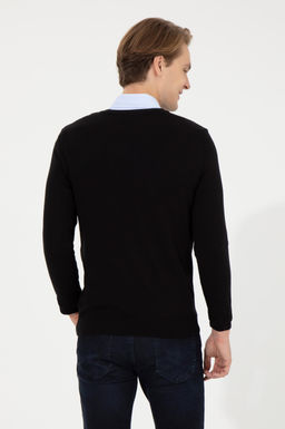 Мужской черный трикотажный свитер Basic - U.s. polo assn фото 17
