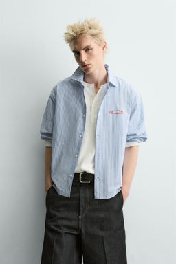 Рубашка Zara CAMISA RAYAS в полоску