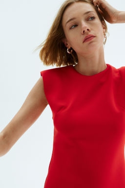 Vestido interlock con hombreras - H&m фото 5