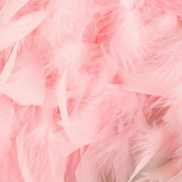 Перья индюка декоративные, на ленте, 13-17 см, 5±0.5 м, розовые