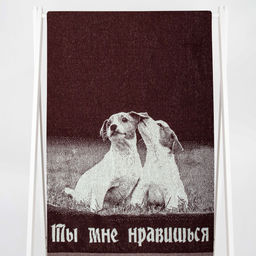 Полотенце махровое 6с102.411ж1 Ты мне нравишься (шоколад) 67х150см