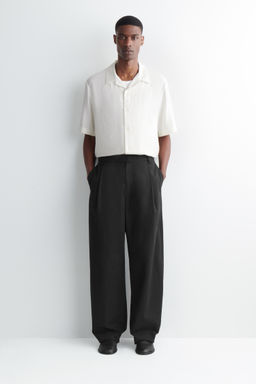 PANTAL?N BARREL LEG RELAXED FIT DE ALGOD?N Y LINO - H&m фото 3