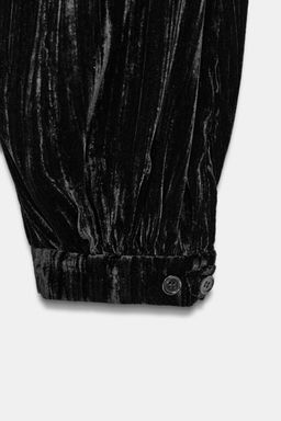 ZW COLLECTION VELVET BALLOON TROUSERS - Zara фото 4