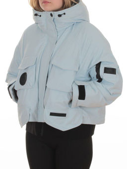 H24-280 LT. BLUE Куртка пуховая женская (утиный пух) - Fashion фото 5