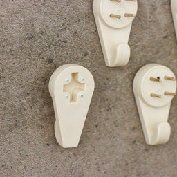 Крючок для картин средний, 5 шт., белый