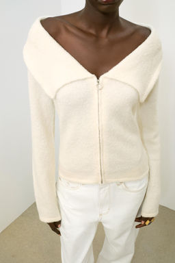 ZIP-UP LAPEL TOP - Zara фото 12