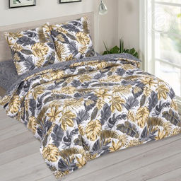 Постельное белье Тропикано (поплин DE LUXE) Семейный АРТПОСТЕЛЬ-Поплин-DE LUXE