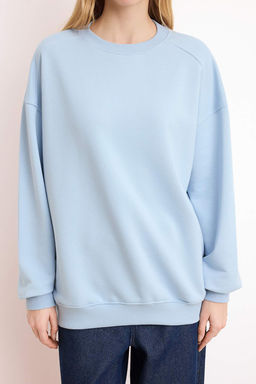 Tas Regular/Normal Kal?p Dusuk Kol Uzun Kollu 3 Iplik Sardonsuz Orme Sweatshirt TWOSS26SW00010 - Trendyolmilla фото 7