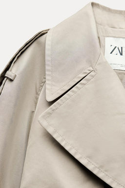 ZW COLLECTION SHORT TRENCH COAT - Zara фото 9