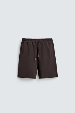 BERMUDA JOGGER RELAXED FIT INTERLOCK / Marr?n oscuro - Zara фото 6