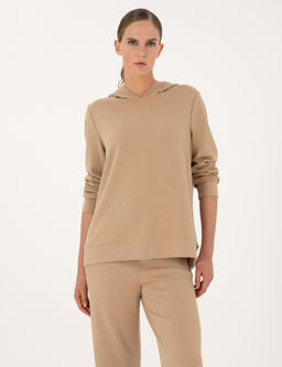 Bej Oversize Sweatshirt
