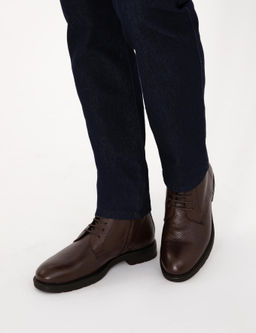 Kahverengi Kau_uk Taban %100 Deri Bot