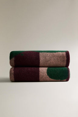 STRIPED BRANCH WOOL BLEND THROW X COLLAGERIE - Zara фото 3