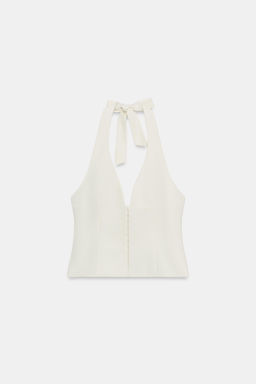 TOP HALTER CORSETERO / Crudo - Zara фото 4