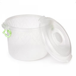 Контейнер для продуктов пластмассовый 8л, д27,5см, h24см, ручки-клипса (Россия) - Домашняя мода фото 2